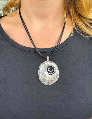 Silver Sprial Necklace