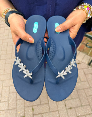 OkaB Ryann Sapphire Starfish Sandals