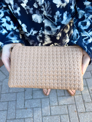Riley Vegan Crossbody - Square Knot Sand