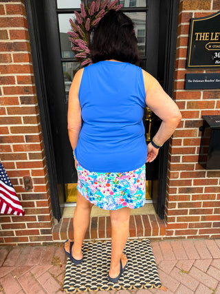 Lulu B Multicolor Dragonfly Zip Skort