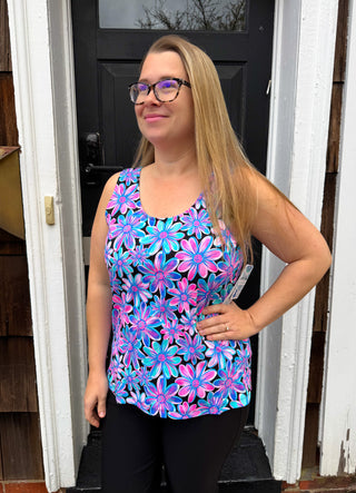 Beachtime by Lulu B Spring Bouquet Basic Tank