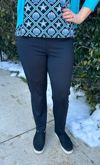 Lulu B Black Secret Pocket Capri Leggings