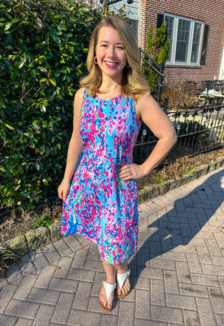 Tango Coastal Confetti A-line Dress with Pockets