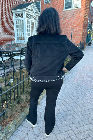 Lulu B Black Velvet Jacket