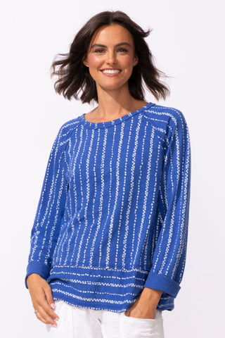 Escape by Habitat Resort Driftwood Stripe Cotton Pullover