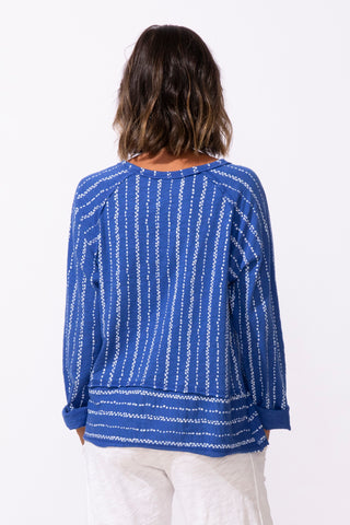Escape by Habitat Resort Driftwood Stripe Cotton Pullover