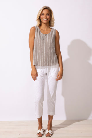 Escape by Habitat Fog Driftwood Stripe Tank