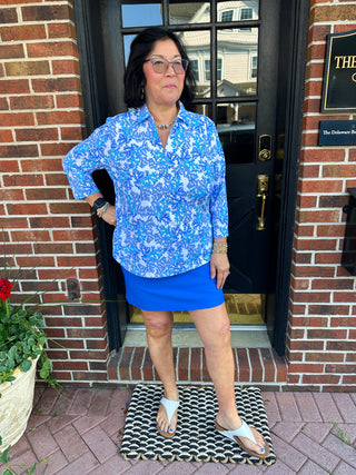 Bangladine by Lulu B Blue Skort