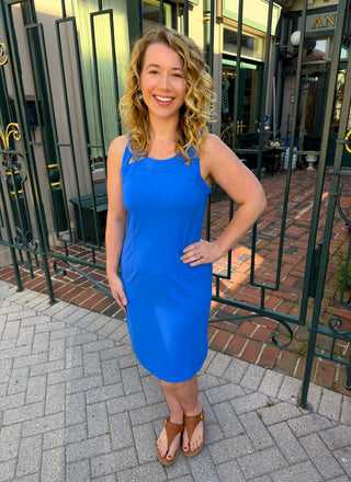Lulu B Blue Sexy Back Dress