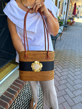 Lisi Lerch Pearl Flower Handbag