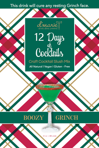 12 Days of Cocktails Boozy Grinch Slush Mix