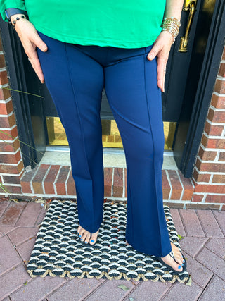 Lulu B Navy Wide Leg Leggings