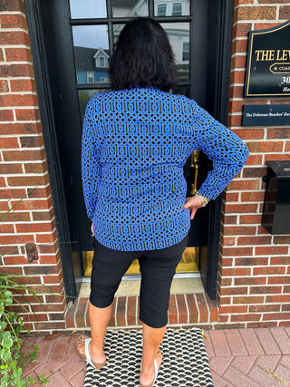 Bangladine by Lulu B Black Pedal Pusher with Side Vent