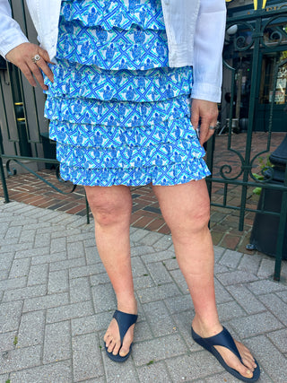 Lulu B Turtle Lattice Cha Cha Skort