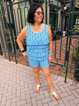 Lulu B Turtle Lattice Pocket Shorts