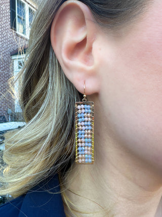 Pastel Rectangle Earrings