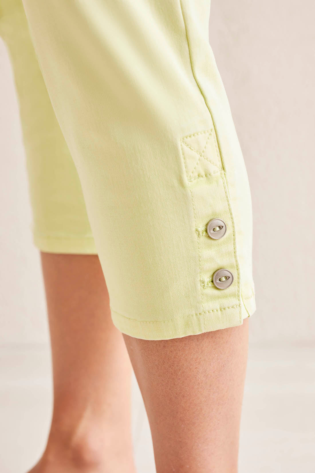 Tribal Jeans Wildlime Bermuda Shorts with Side Slits