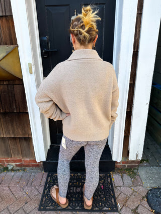 Beige Collared Sweater