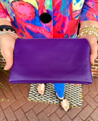 Riley Vegan Crossbody - Royal Purple
