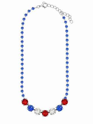 Sorrelli Stars and Stripes Crystal Necklace
