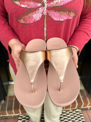 FitFlop Lulu Rose Gold Sandal