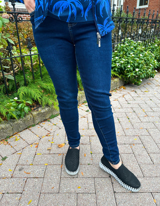 Coco + Carmen EverStretch Skinny Ankle - Indigo Dark Denim