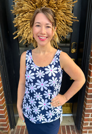Lulu B Navy Daisy Basic Tank