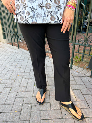 Bangladine by Lulu B Black Pull-On Ankle Pant
