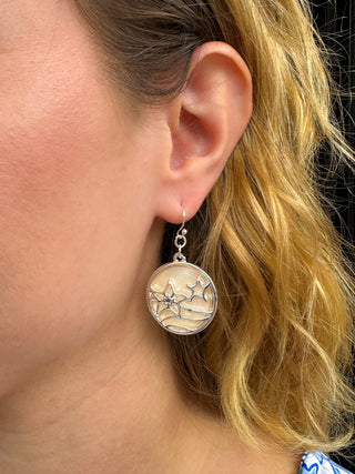Mother of Pearl Starfish Earrings
