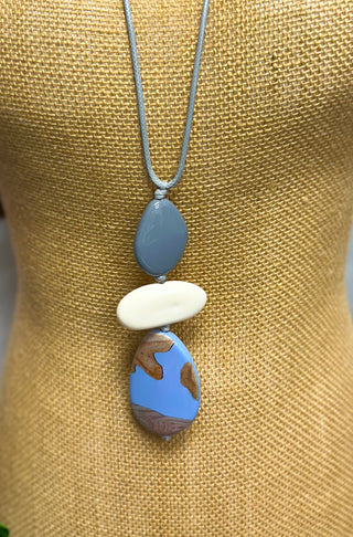 Periwinkle Drop Necklace and Earring Set