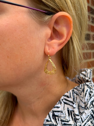 Gold Filigree Earrings
