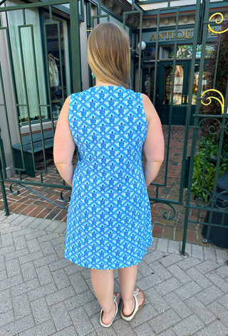Lulu B Turtle Lattice UPF 50+ Open Cut Dress