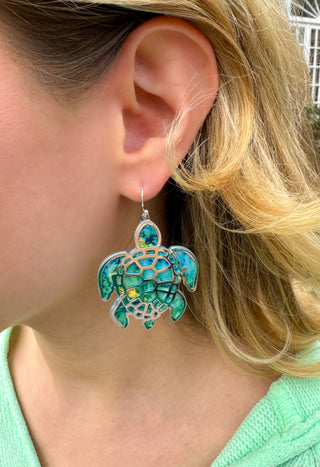 Turtle earrings