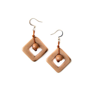 Blooming Days: Tagua Earrings-Irina Cafe con Leche