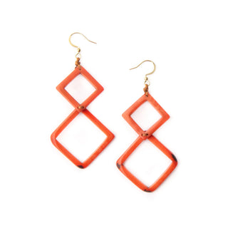 Blooming Days: Tagua Earrings-Sully Red