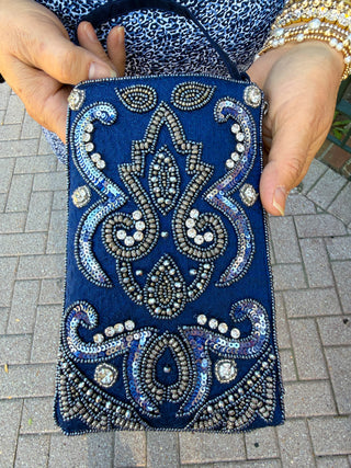 Blue Denim Club Bag