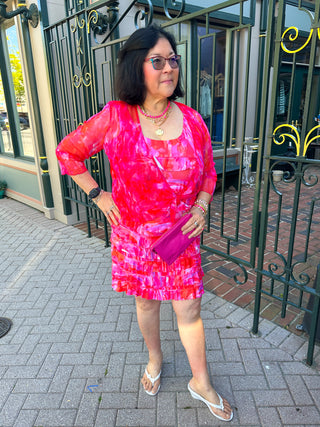 Tango Mango Electric Pink Cha Cha Dress