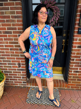 Tango Mango Ocean Ruffle Skort