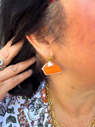 Pumpkin Pie Clay Earrings