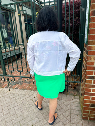 Lulu B White Tencel Jacket