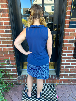 Lulu B Periwinkle Giraffe Zip Skort