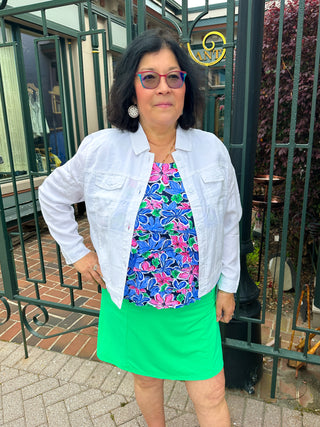 Lulu B White Tencel Jacket