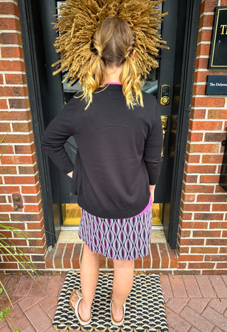 Lulu B Neutral Dot 2 Pocket Skort