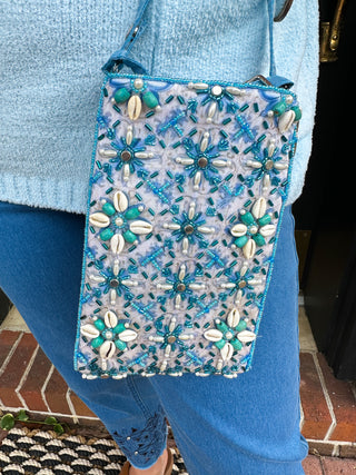 Caribbean Cowrie Club Bag