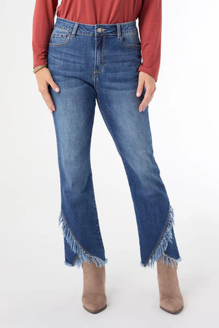 EverStretch Bambu Soft Straight Ankle with Crossover Fringe Bottom