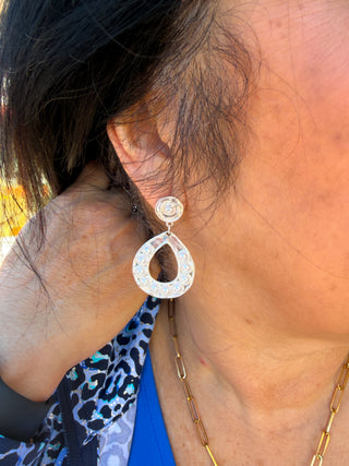 Pearl Horseshoe Beaded Earrings