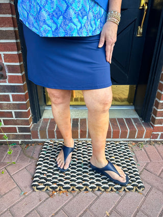 Lulu B Navy Skort