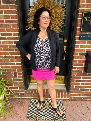 Lulu B Black Full Zip Jacket