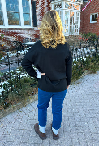 Lulu B Denim Rhinestone Cuff Pull on Jean