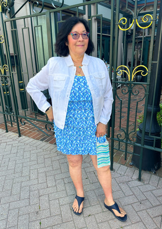 Lulu B White Tencel Jacket